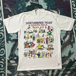 Vintage Single Stitch Costa Rica Costumbres Ticas Tee